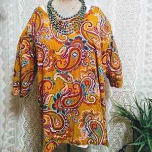 Terra & Sky paisley blouse
